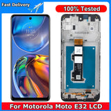 Screen With Frame For Motorola Moto E32 LCD