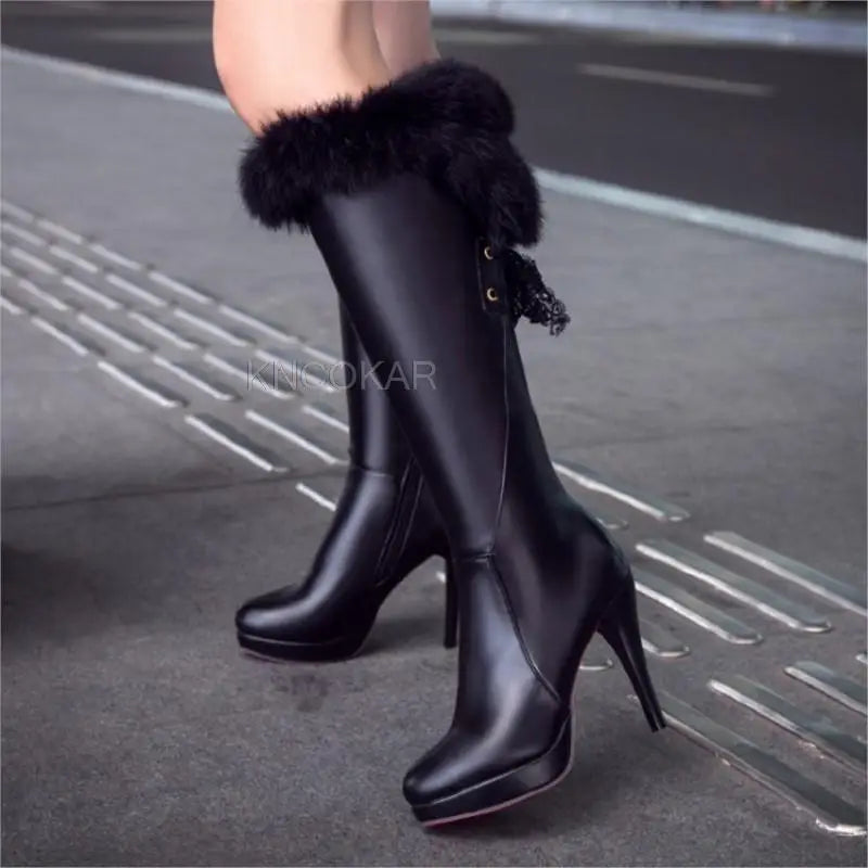 Spring Thigh High Boots Platform Winter Boots Women