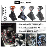 For Audi A4 B8 A5 Q5 2009 2010 2011 2012-2014 Car Automatic Shift Lever Gear shift knob Gaiter Boot Leather Cover