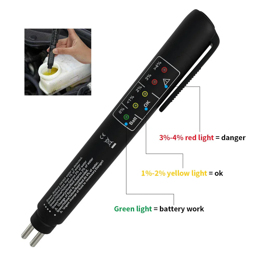 Automotive Brake Oil Testing Pen Universal Accurate Fluid