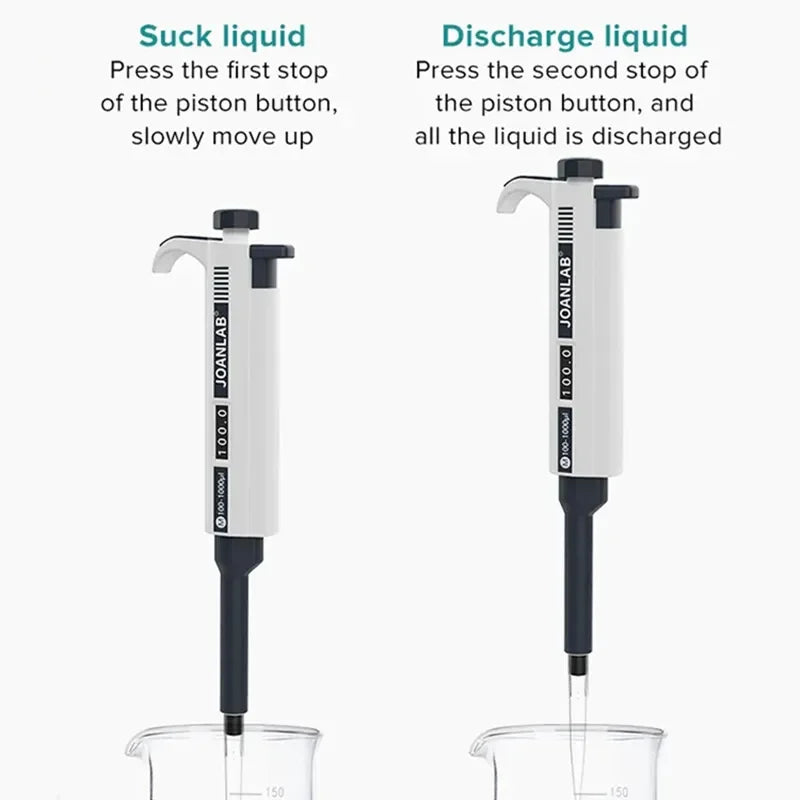 Micropipette Pipettor High Accurate Single Channel Manual Adjustable