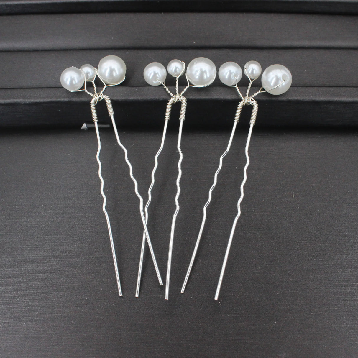 Fashion Metal U Shape Pearl Hairpin Clips Wedding