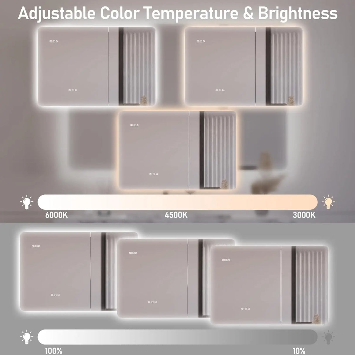 MIRPLUS 36 X 24 inch Bathroom Medicine Cabinet