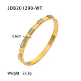 Youthway 18k Gold Stainless Steel Bangles Winter Stacking