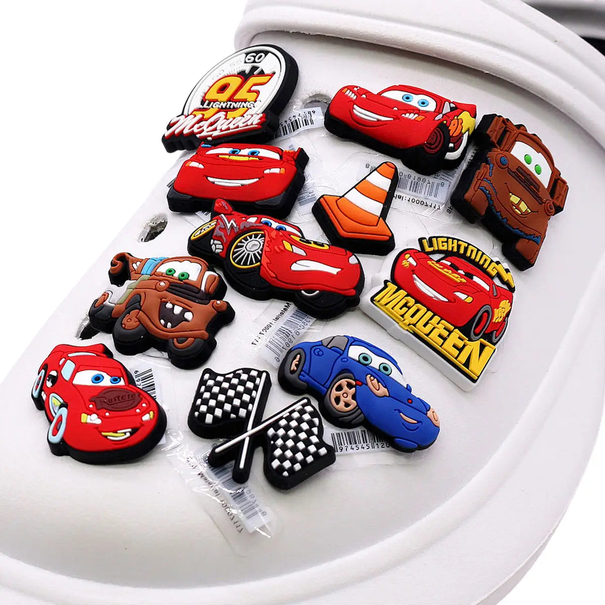 6 Pack Original Animation Movie Cars PVC Shoe