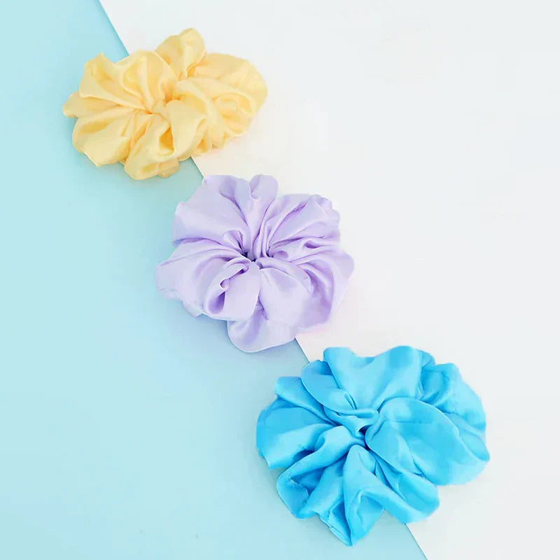 4Pcs/3Pcs Oversized Scrunchie Big Rubber Hair Tie Set