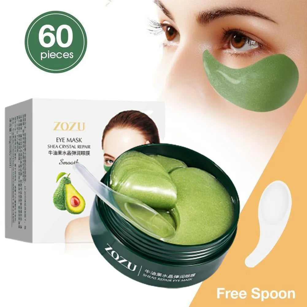 60Pcs Avocado Collagen Eye Mask Patches Remove Eye