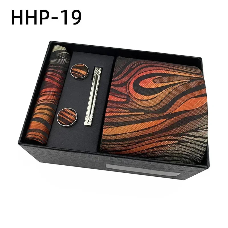 Luxury Tie Set Gift Box for Men Jacquard