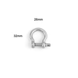 Screw Climbing Gear Carabiner Stainless Steel Gold Color