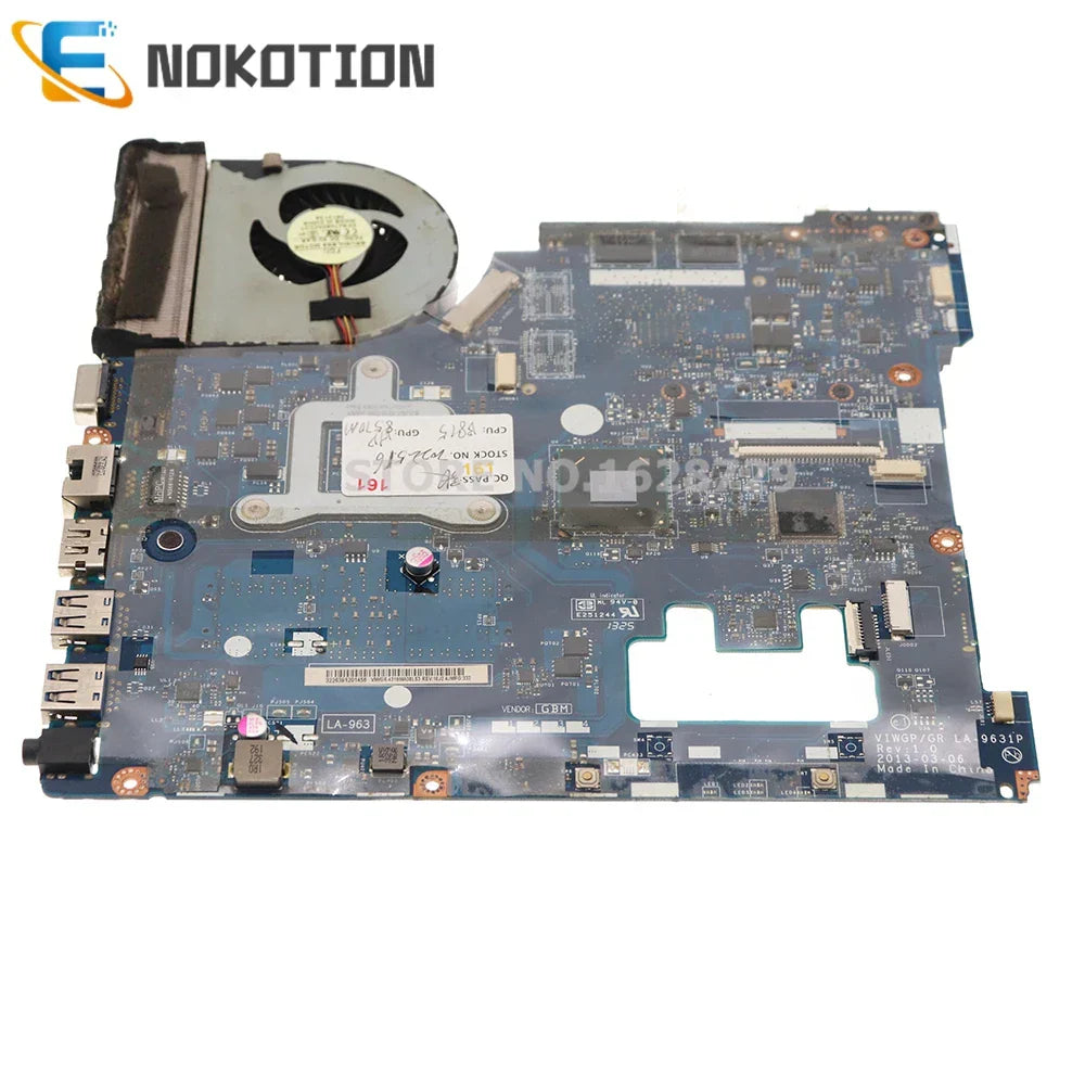 NOKOTION VIWGP GR LA-9631P MAIN BOARD For Lenovo