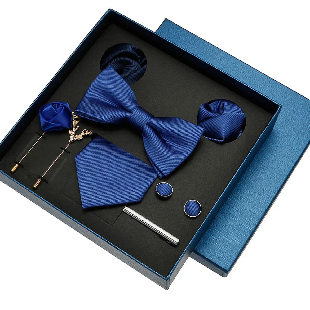 8pcs Luxury Mens Ties Set In Gift Box