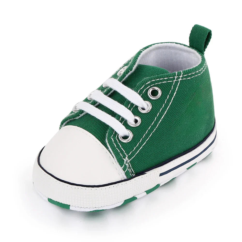 Baby Canvas Classic Sneakers Newborn Print Star Sports