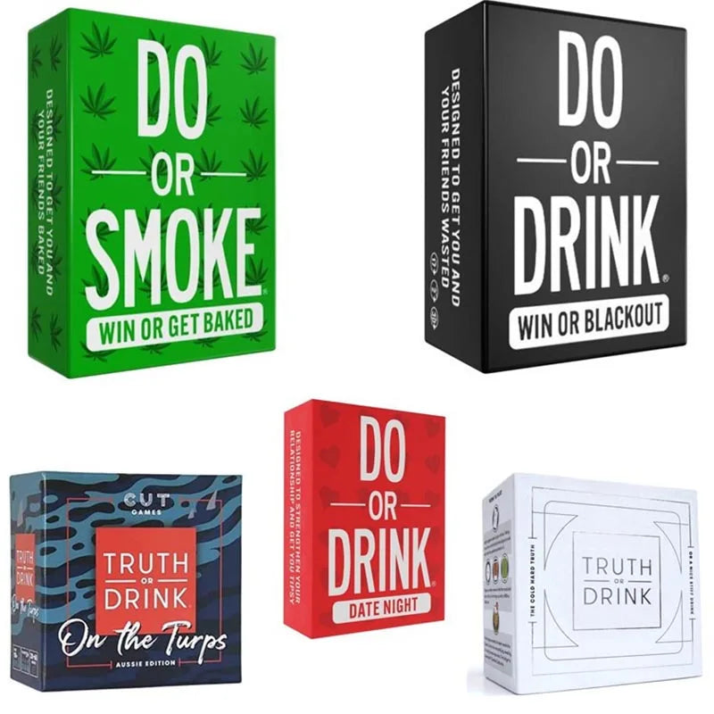 Truth or Drink English Board Games Truth or