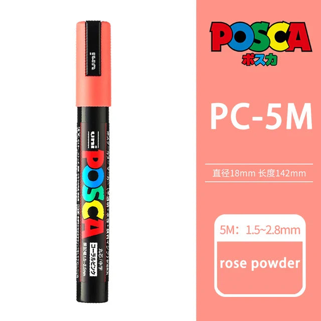 39 Colors Uni Posca PC-5M Paint Marker,1.8-2.5mm Medium