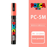 39 Colors Uni Posca PC-5M Paint Marker,1.8-2.5mm Medium