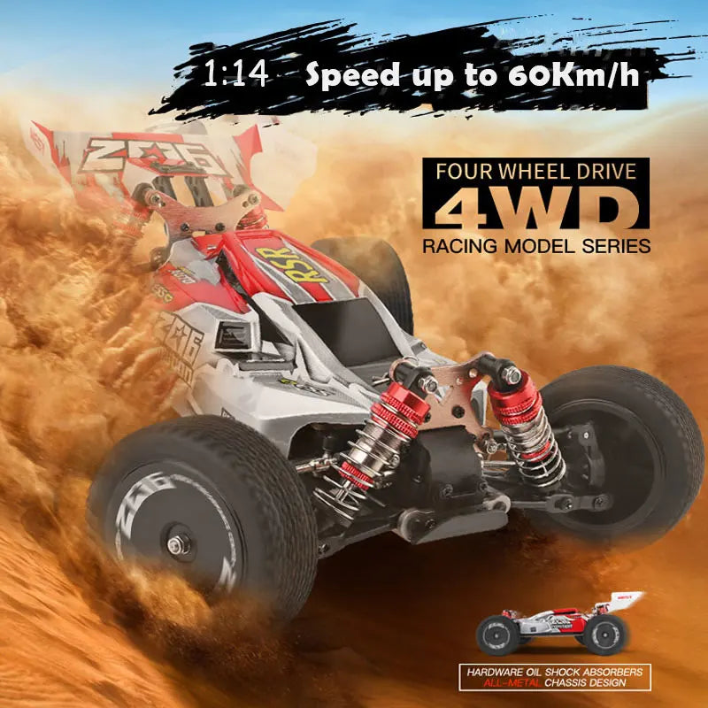 WLtoys 1:14 RC Racing Car 65Km/H 2.4G Remote