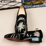 fashion loafers men shoes Embroider formal shoes men