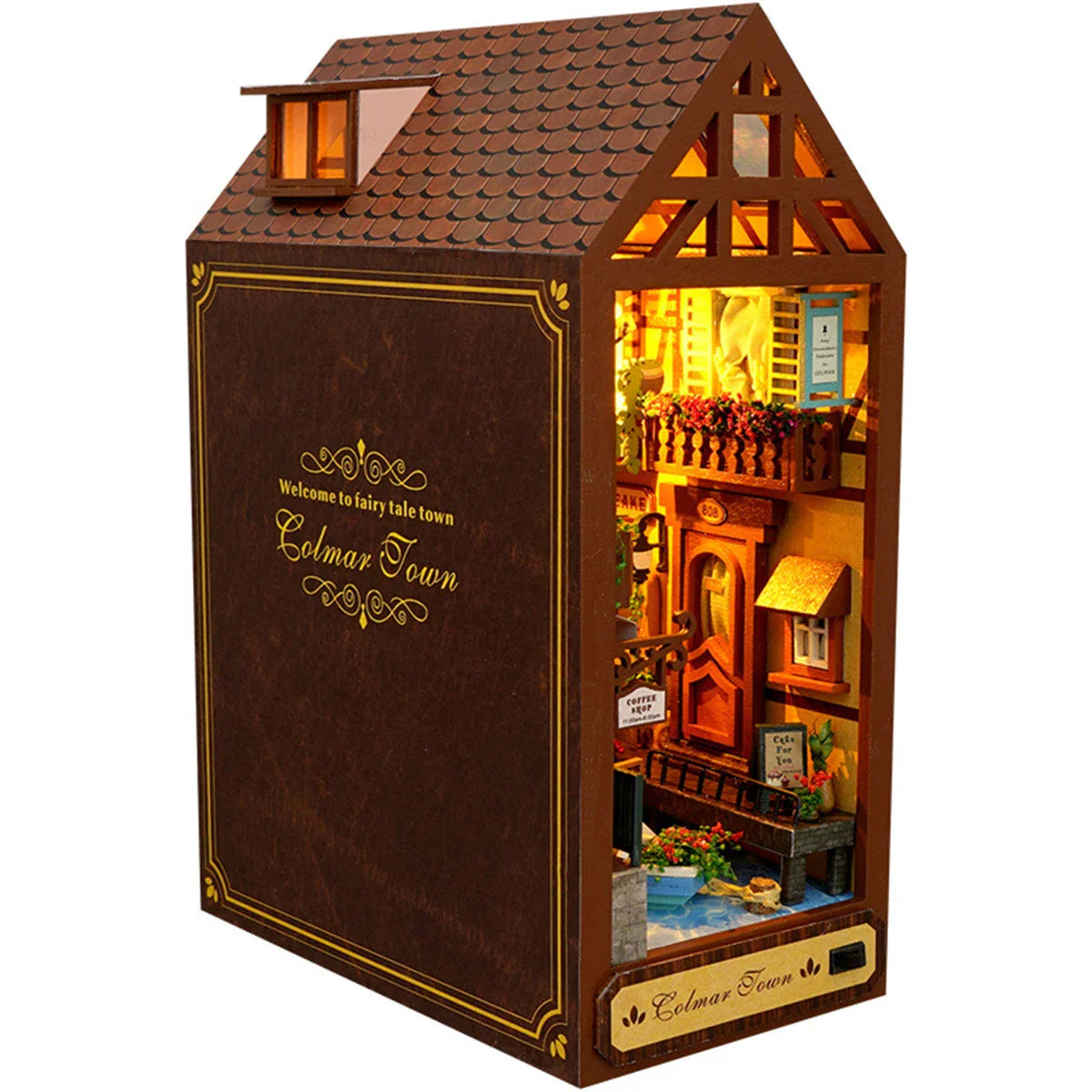 DIY book corner set 3D wooden puzzle furniture