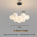 Modern 3D Moon Bubble Chandeliers Children's Room Decor