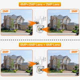WIFI IP Camera 8MP 4K Dual-Lens PTZ Camera
