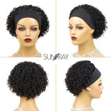 Short Curly Pixie Cut Headband Wig Water Wave