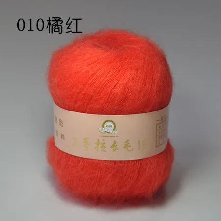 6 Balls Angora Mohair Wool Yarn for Knitting