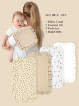 4Pcs/Set Soft Muslin Cotton Gauze Shoulder Rag Baby