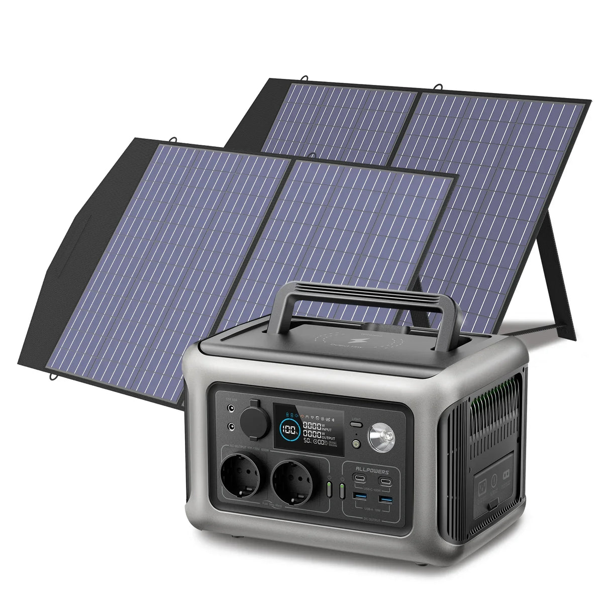 ALLPOWERS R600 Solar Generator with Solar Panel included,