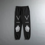 DARC Wolves Joggers Street Pants Casual Warm Oversize