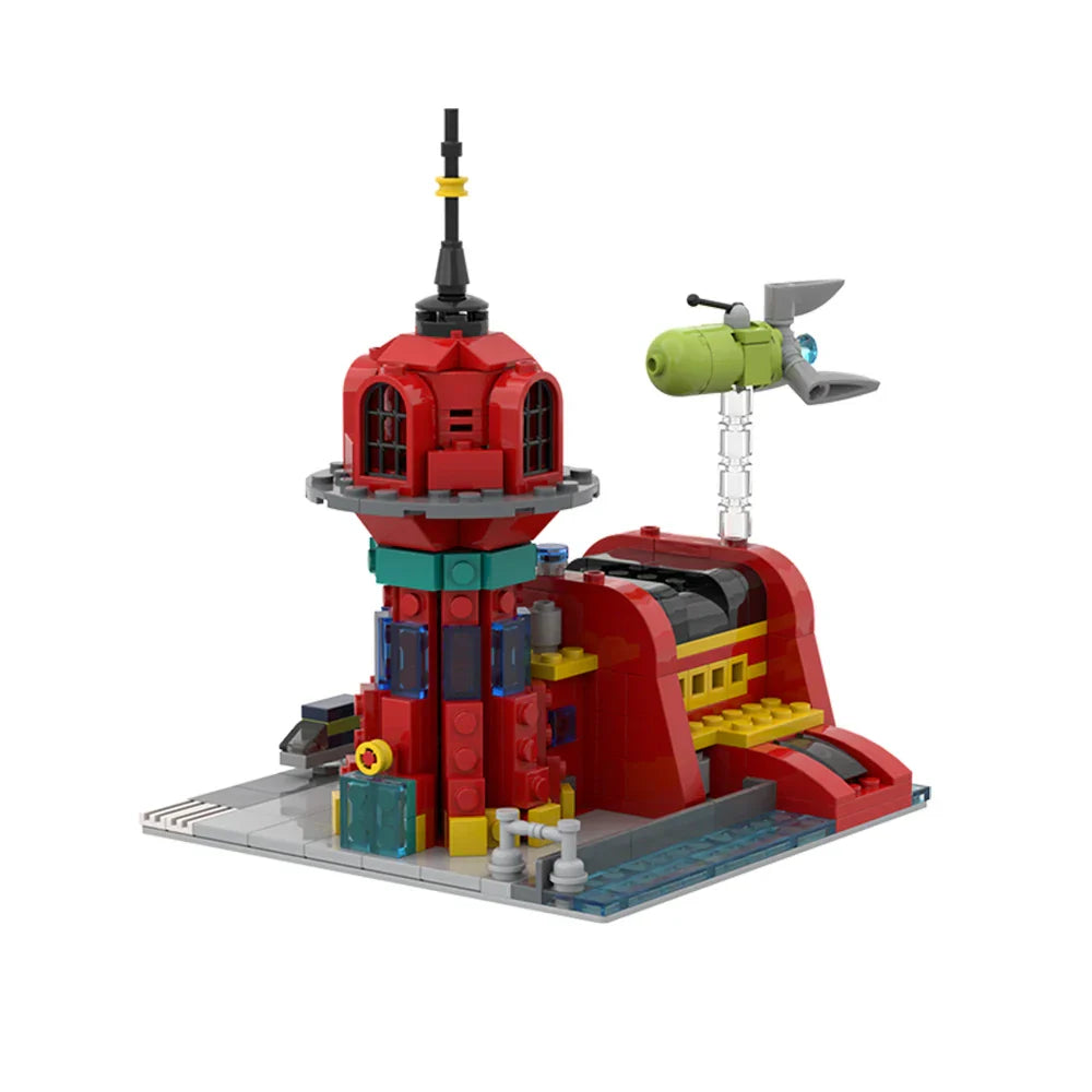 Planet Express Headquarter Building Block Model Puzzle Education