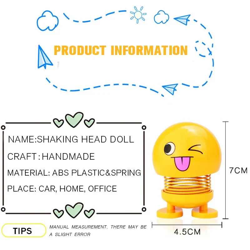 Creative Funny Shake Head Doll Small Ornaments Beautiful