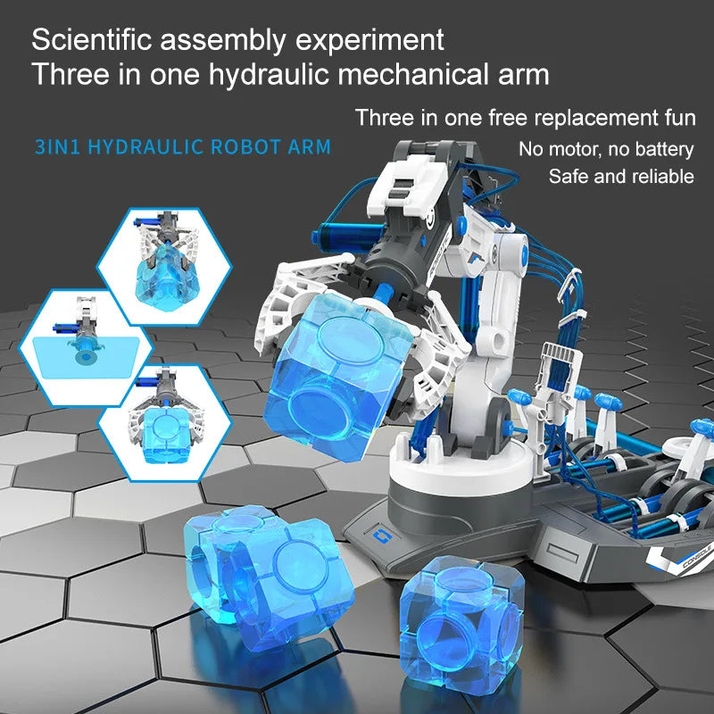 DIY Assembled Robot Arm Kids Toy Science Experiment