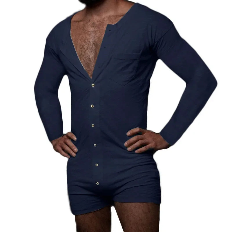 New 2024 Men's Sexy Pajamas Sets Casual One