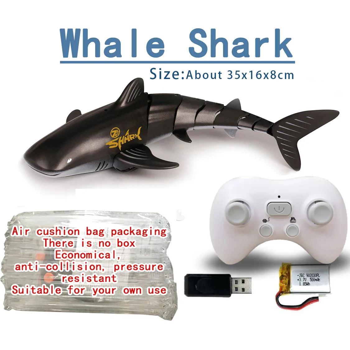 Funny RC Shark Toy Remote Control Animals Robots