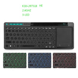 Rii K18Plus/K18S 2.4G Wireless Keyboard with Touchpad Mouse