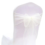 50PCs/lot Wedding Chair Decoration Organza Chair Sashes Knot