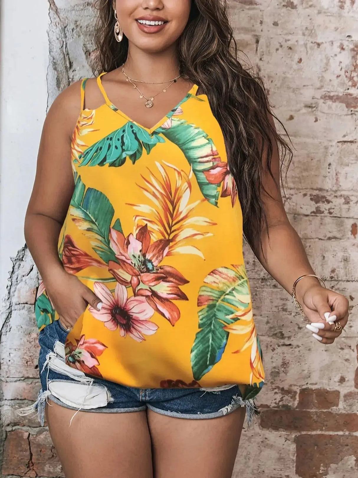 Finjani Plus Size Women Cami Top 2023 All