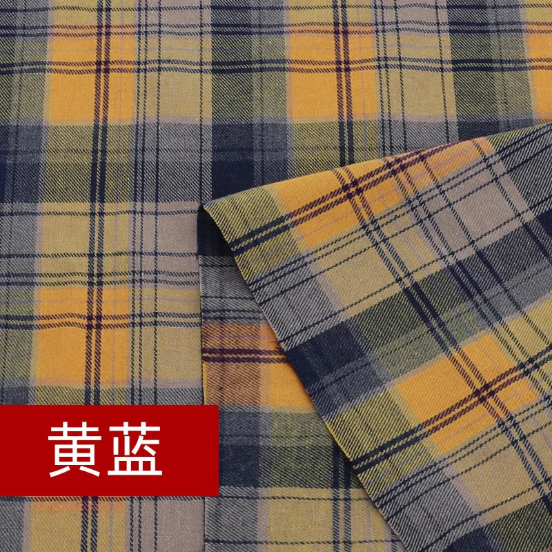 Yarn Dyed Soft Thickening Grinding Wool Plaid Fabric