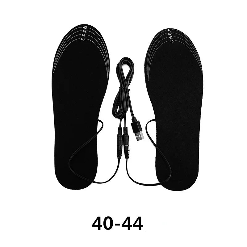 USB Rechargeable Heated Insoles Size 35-46 DIY Customizable