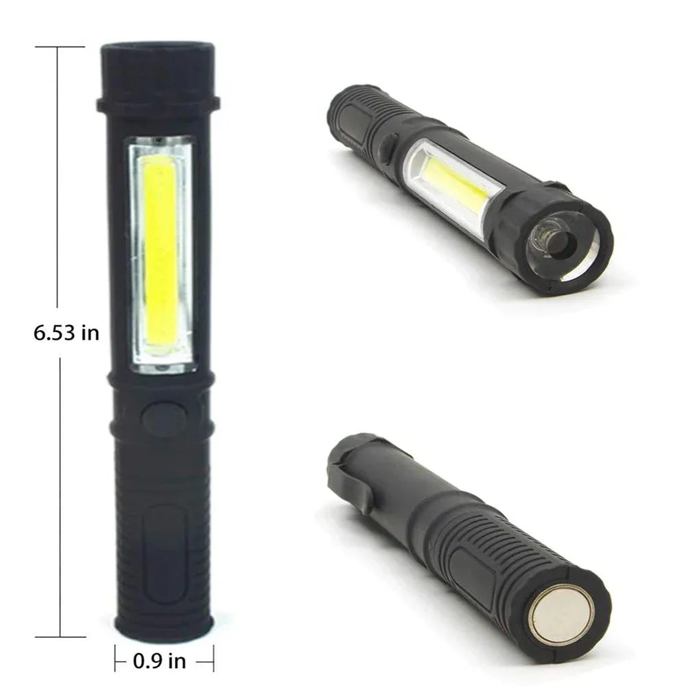 6000Lumens COB LED Work Flashlight Magnetic Base and