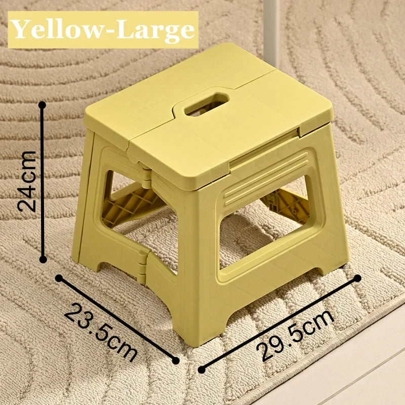 Plastic Folding Stool, Outdoor Foldable Beach Chair, Ultralight