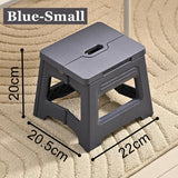Plastic Folding Stool, Outdoor Foldable Beach Chair, Ultralight