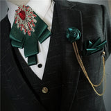 Men's Bow Tie Corsage Pocket Towel Sets British