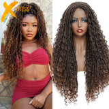 X-TRESS Goddess Faux Locs Wigs Long Braided Lace