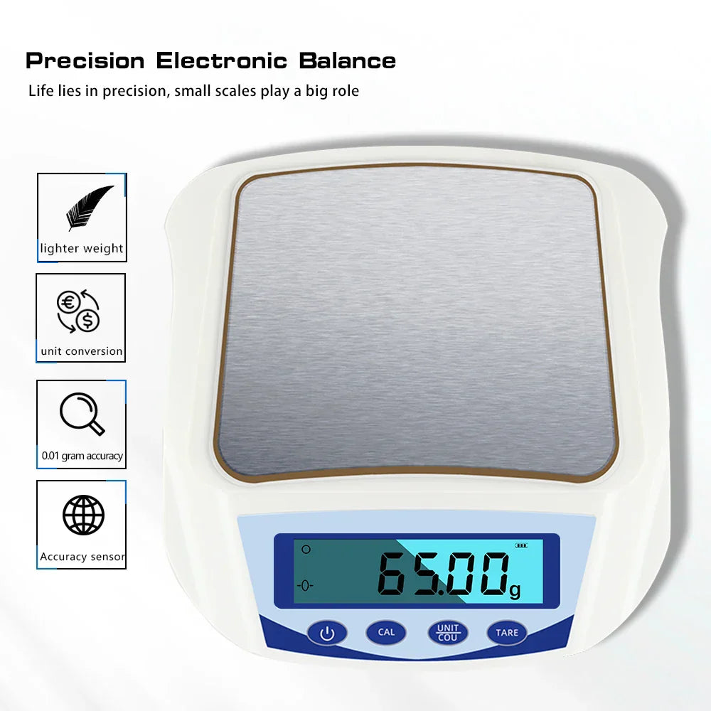 Portable 1000g/0.01g Digital Electronic Balance Scale High Precision
