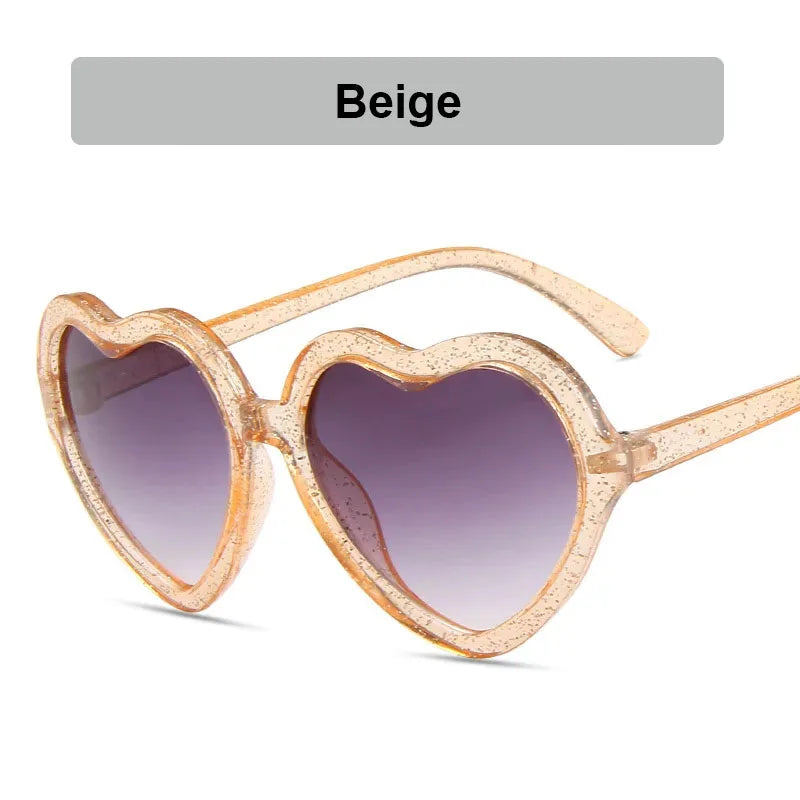 Fashion New Childrens Gradient Sunglasses Heart Shape Frame