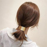 Fashion Metal Circle Ponytail Holder Hair Ropes Gothic