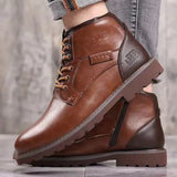 Handmade Men Boots Autumn Winter Male Booties Outdoor