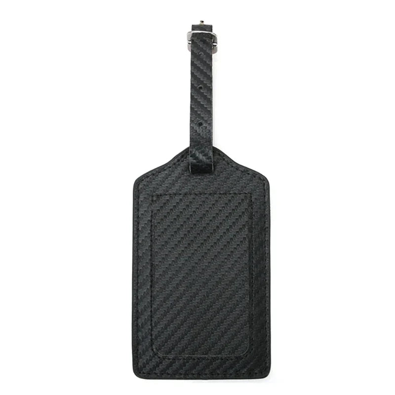 Stylish PU Leather Suitcase Identifier Tag Travel Luggage