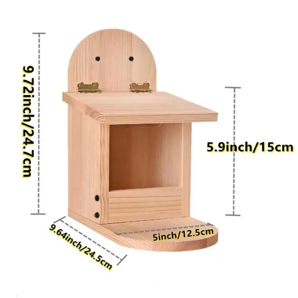 Useful Bird Squirrel Food Holder Feeding Box Handmade